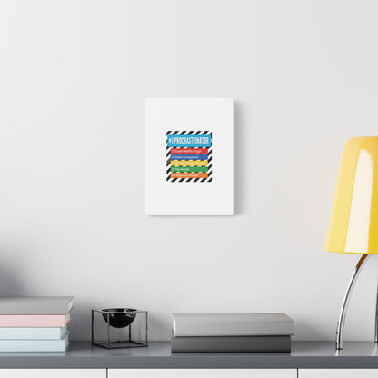 #1 Procrastinator Canvas, Rank-Style List Poster | Top-List Ranking Obsession