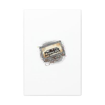 Perfectly Imperfect Cassette, Canvas Print | Analog Error, glitch art static