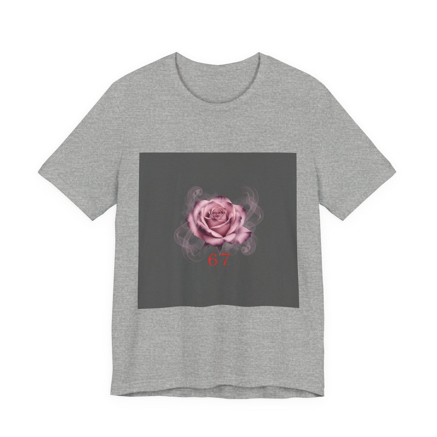 6 7 Rose Smoke Tee | Viral Valentine's Gothic Rose Shirt | 6 7 Meaning Dark Romance