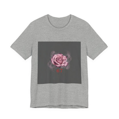 6 7 Rose Smoke Tee | Viral Valentine's Gothic Rose Shirt | 6 7 Meaning Dark Romance