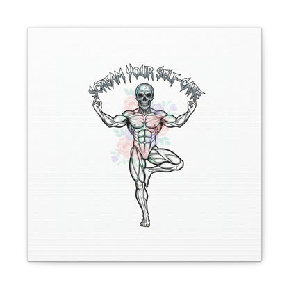 Scream Your Self-Care Canvas | Heavy Metal Wellness, Gothic Wellness Quote