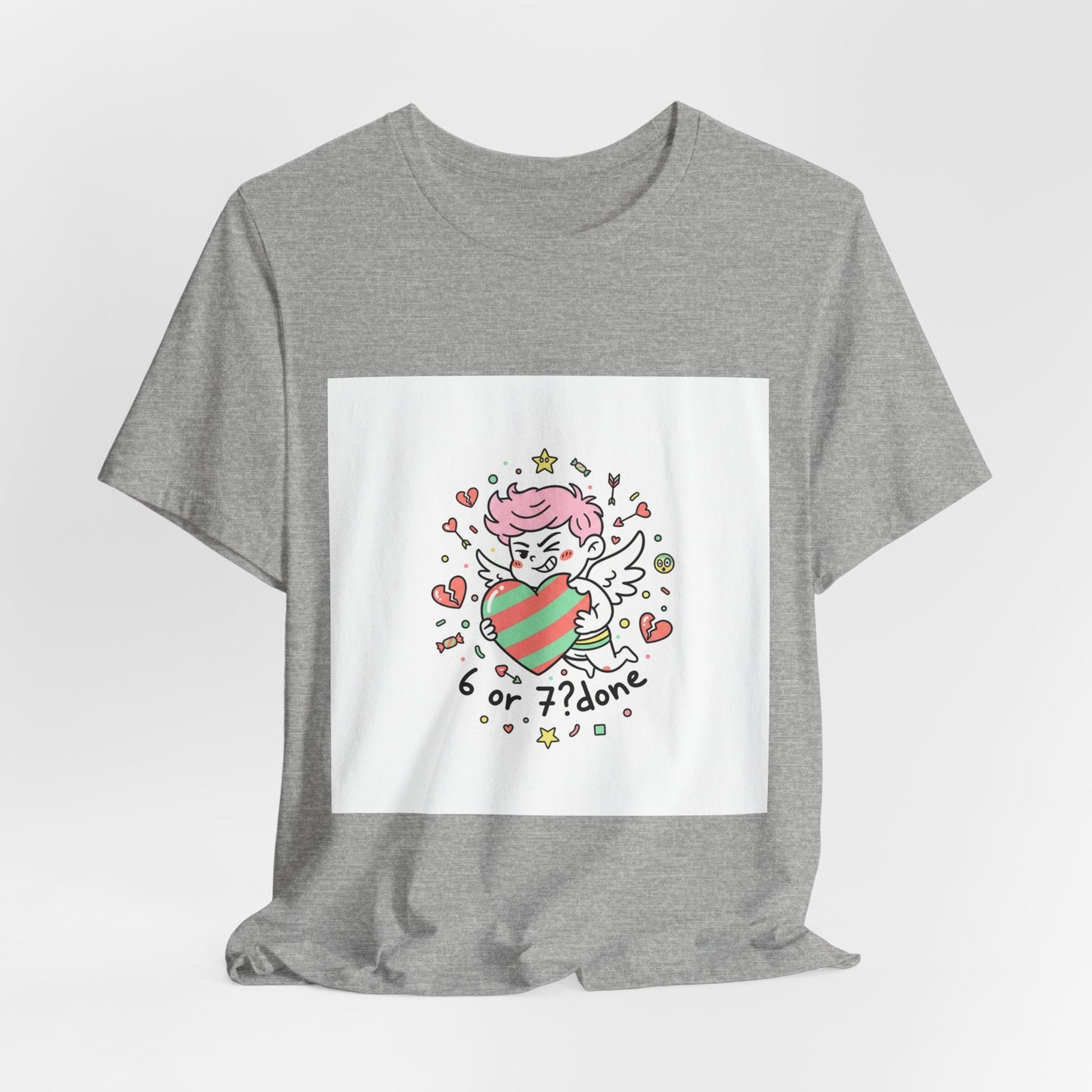 6 7 Weird Cupid Crewneck | Viral Valentine's Sweatshirt | Funny Quirky Love