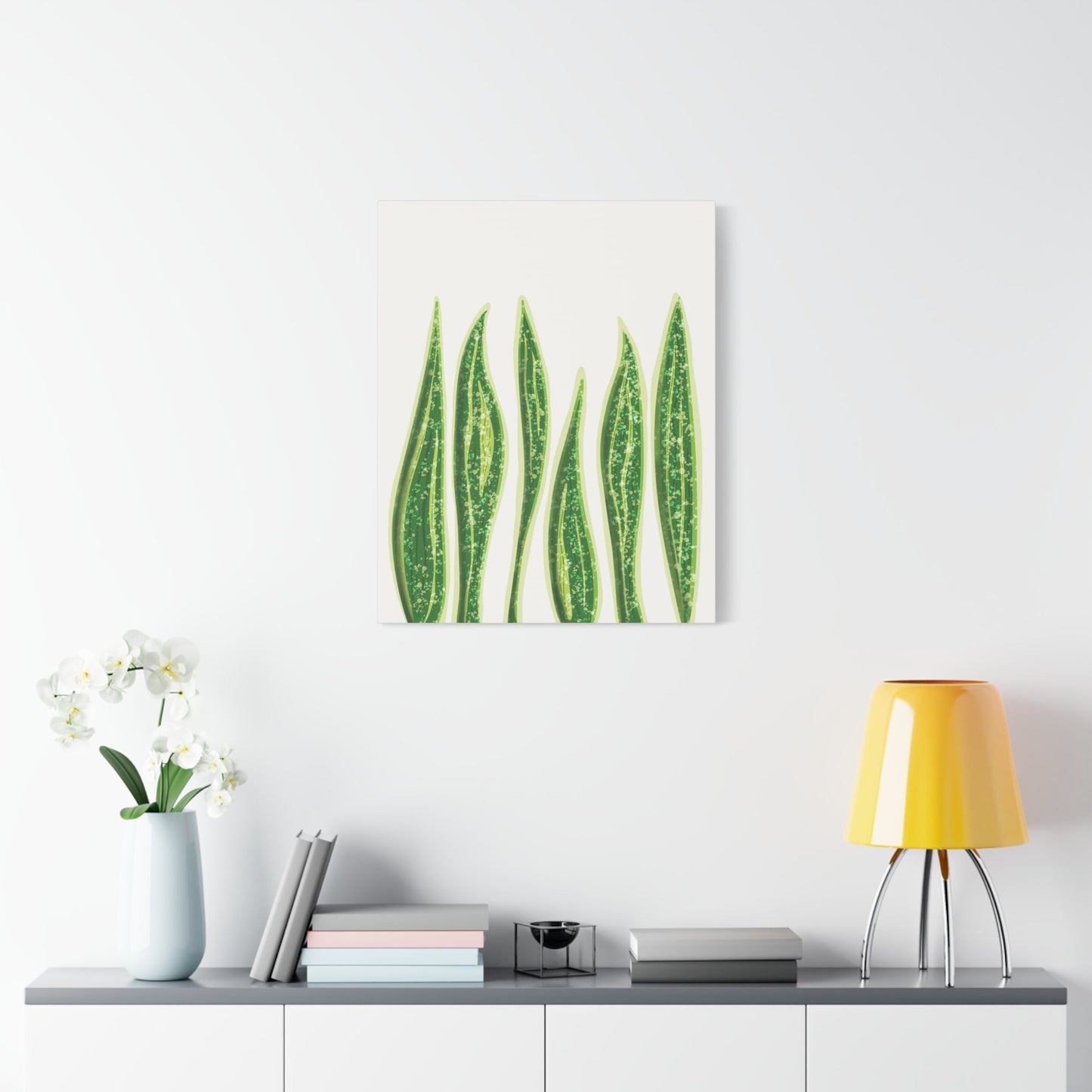 Snake Plant Canvas Print – Botanical Wall Art