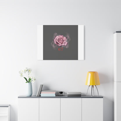 6 7 Valentine's Canvas | Viral Gothic Rose Wall Art | 6 7 Meaning Dark Romance