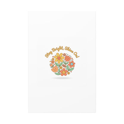 Stay Bright Shine On Canvas | Hopecore, Radical Optimism Wall Art