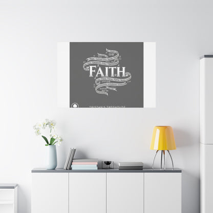 handwritten faith ribbon Canvas | sketch aesthetic, doodle design