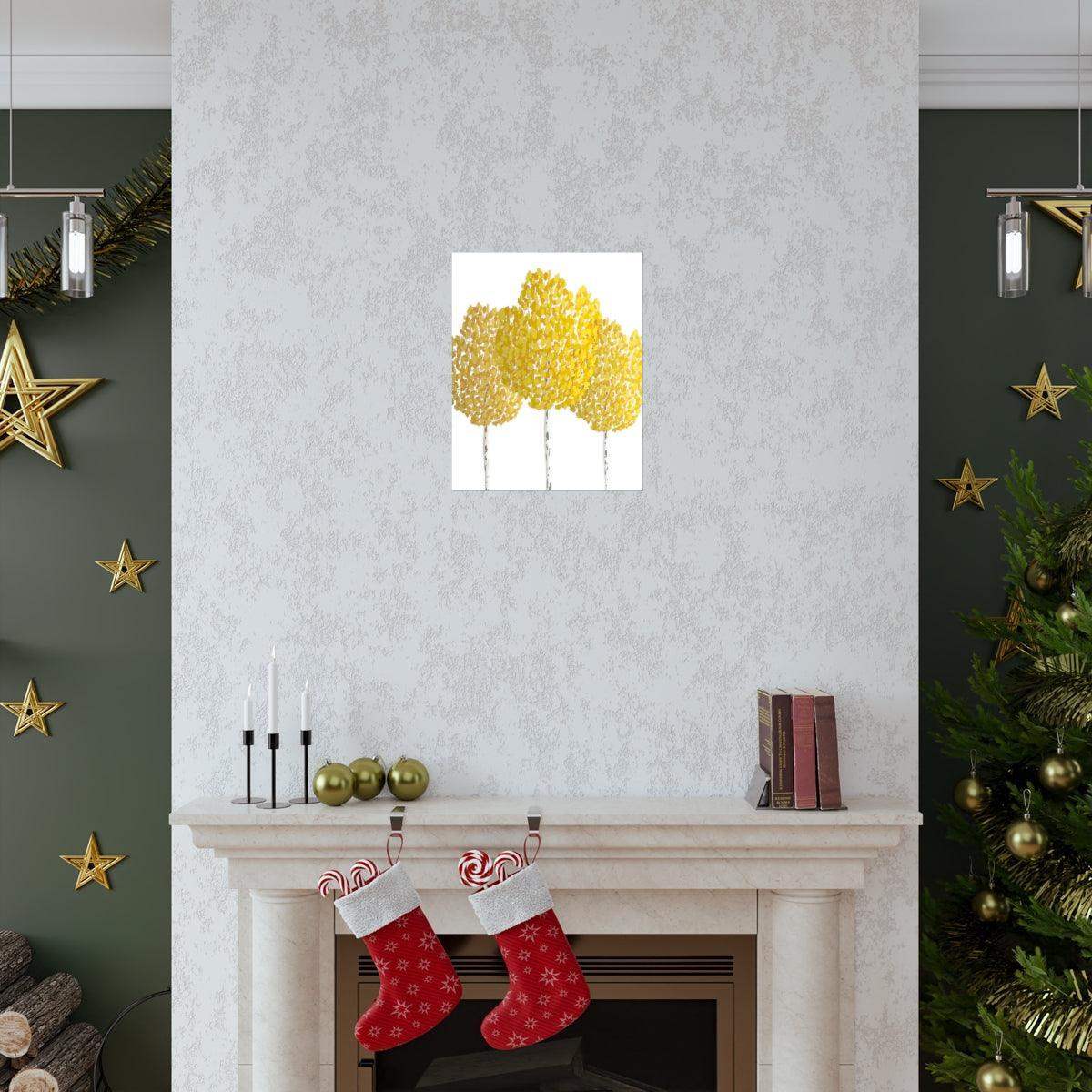 Fall Aspen Print – Unframed Wall Art