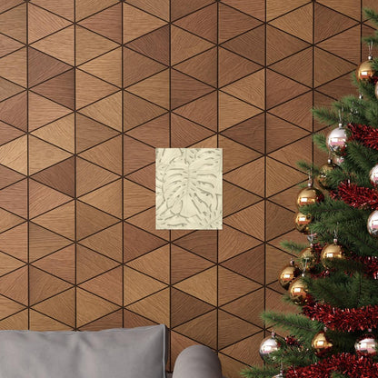 Beige Monstera Botanical Print – Unframed Wall Art