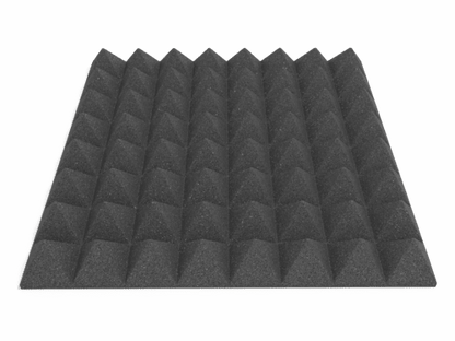 3 Inch Acoustic Foam Pyramid Style Panels - 13 Color Options