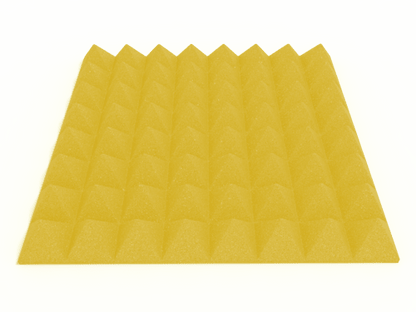 3 Inch Acoustic Foam Pyramid Style Panels - 13 Color Options