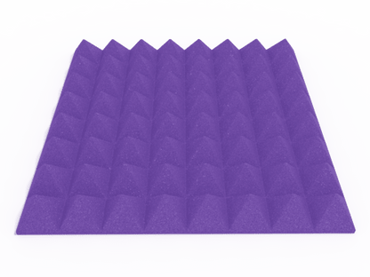 3 Inch Acoustic Foam Pyramid Style Panels - 13 Color Options