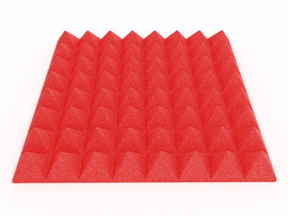 3 Inch Acoustic Foam Pyramid Style Panels - 13 Color Options