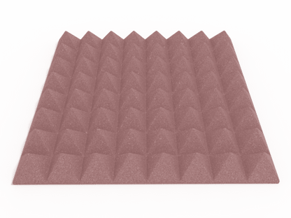 3 Inch Acoustic Foam Pyramid Style Panels - 13 Color Options