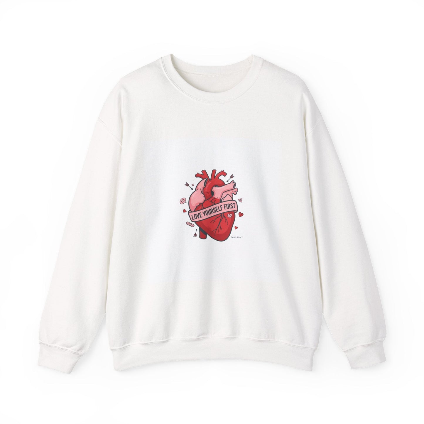 Anatomic Heart Patch Crewneck Sweatshirt | anti love graphic, punk Valentine