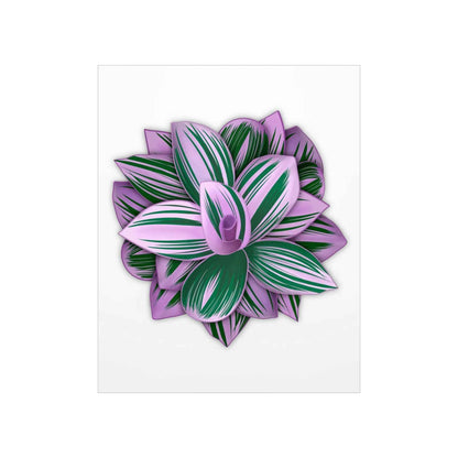 Tradescantia Nanouk Botanical Print – Unframed Wall Art