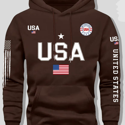 Unisex USA American Flag Hoodies