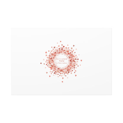 Tiny Heart Confetti Canvas | Matte Stretched Wall Art