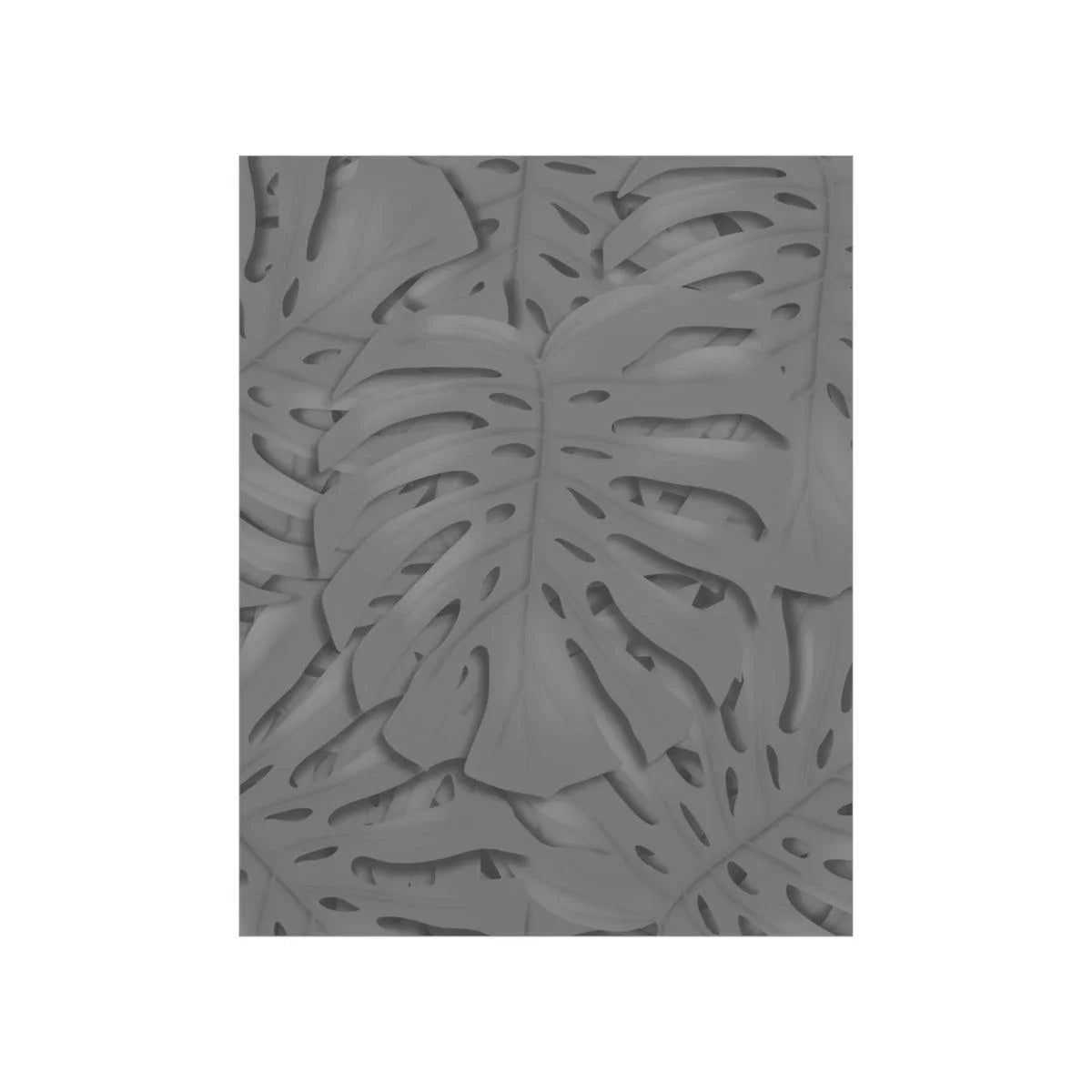 Grey Monstera Botanical Print – Unframed Wall Art