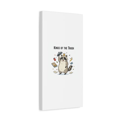 Kings of the Trash Canvas, Raccoon Doodle | Trash Panda, Goofy Critter Art