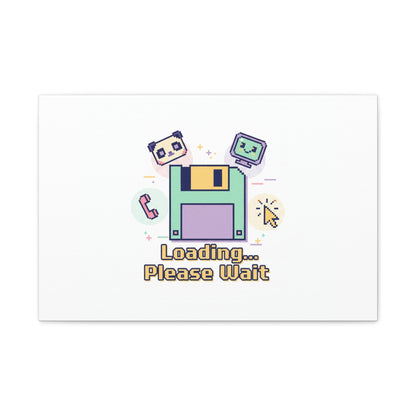 Loading Please Wait Canvas | Old Internet Aesthetic, 90s Web Nostalgia