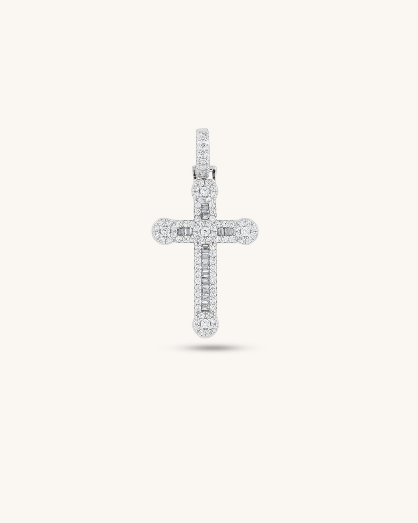 Baguette Cross Pendant