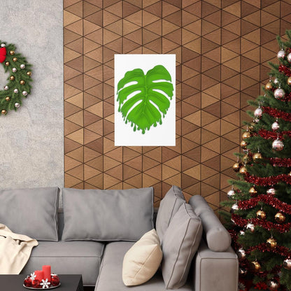 Melting Monstera Botanical Print – Unframed Wall Art