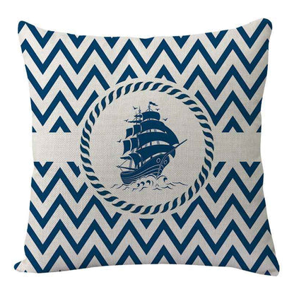 New Lighthouse Anchor Digital Printing Linen Pillowcase
