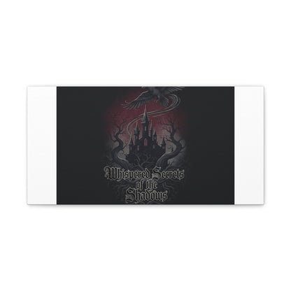 Whispered Secrets of the Shadows Castle Wall Art, Matte Canvas | Gothic Medieval Decor
