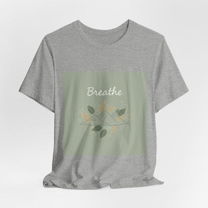 Breathe Leaf Line Tee | nature vibes, calming minimal
