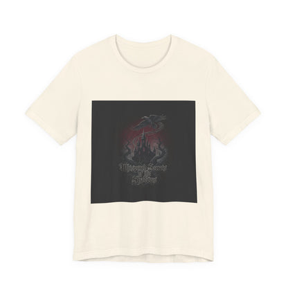Medieval Castle Emblem Tee | Castlecore Gothic Blackletter T‑Shirt
