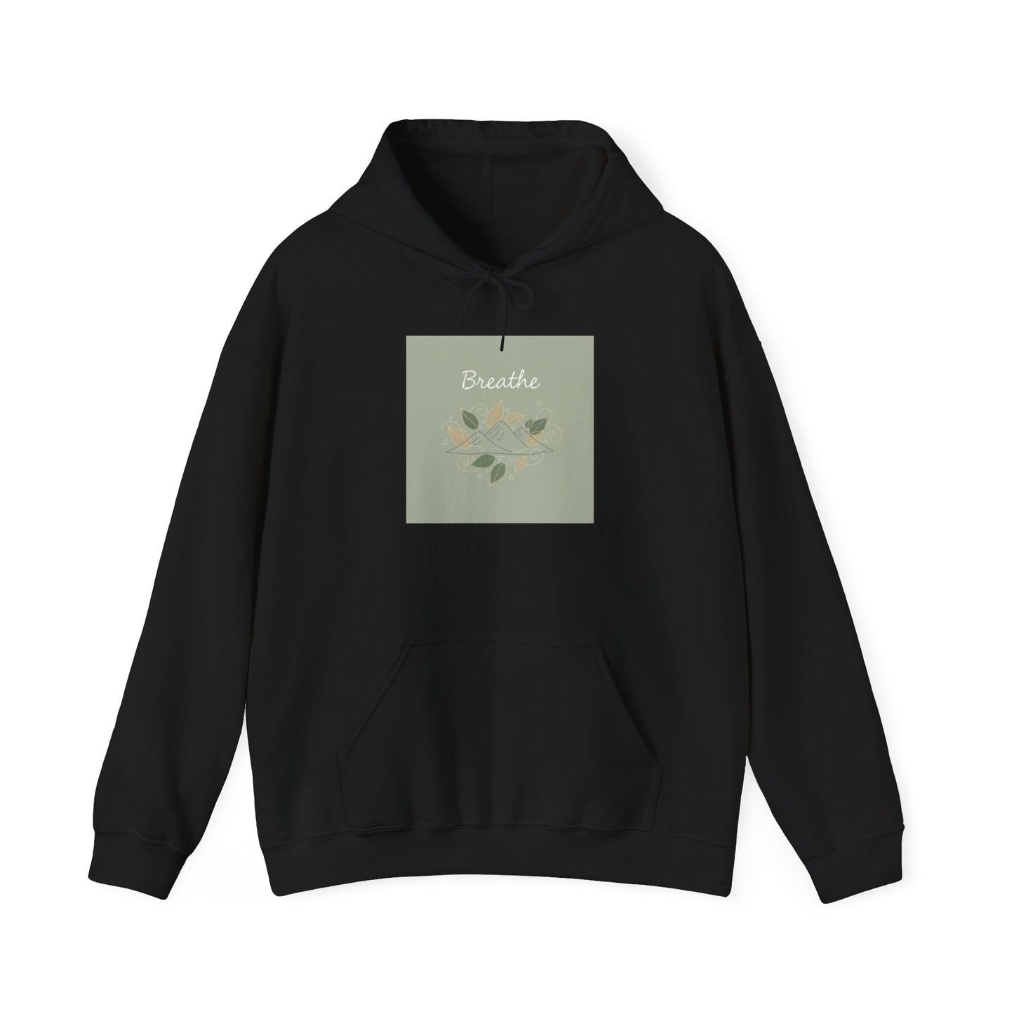 Breathe Leaf Motif Hoodie | nature vibes, forest minimal