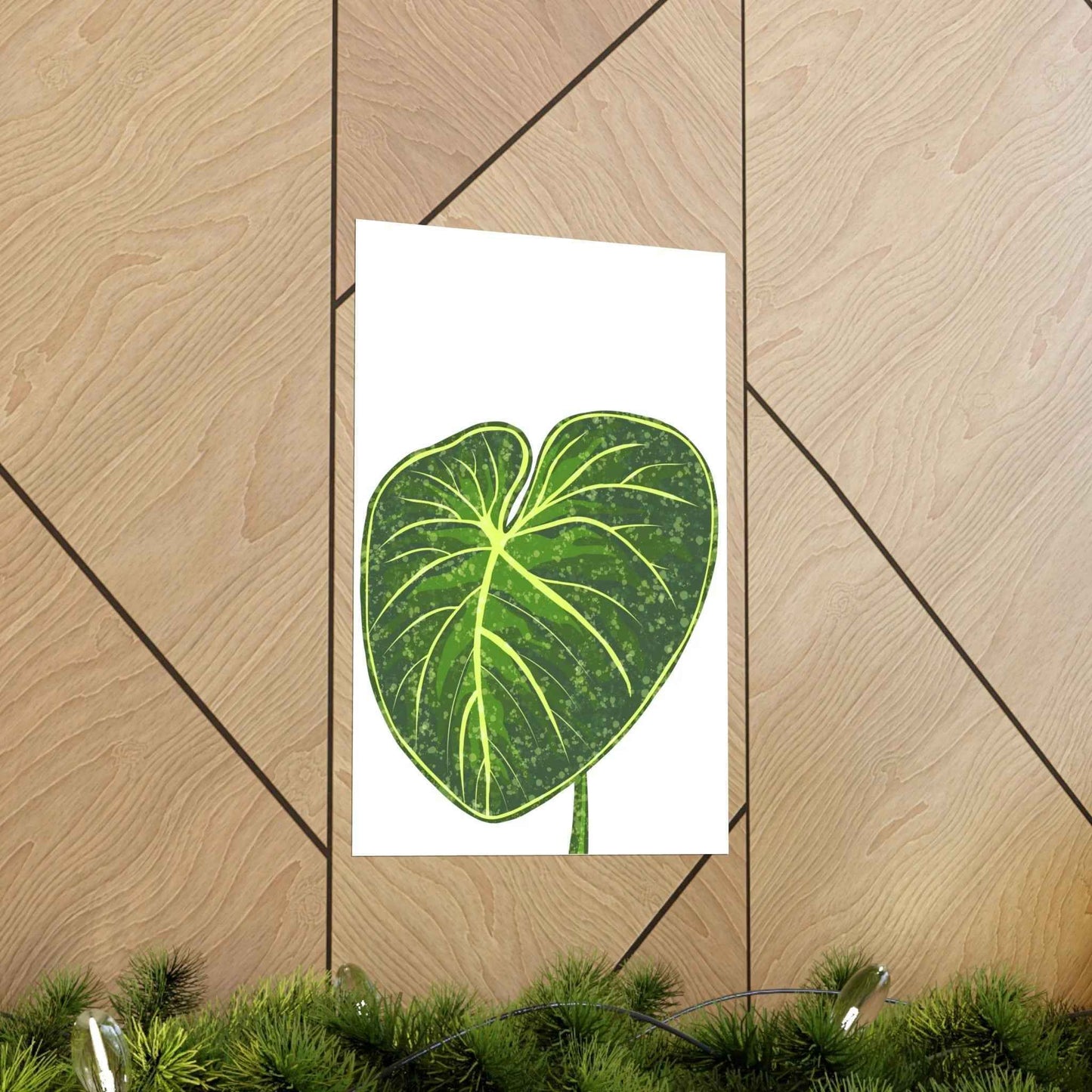 Philodendron Gloriosum Botanical Print – Unframed Wall Art