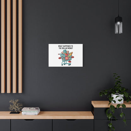 What Happened to the Dollar Menu? Canvas | Grocery Prices Meme, Price Shock Wall Art