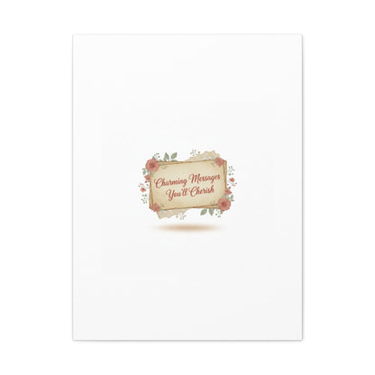 Love Letter Collage Canvas, Vintage Letter Art, Wax Seal Romance Print