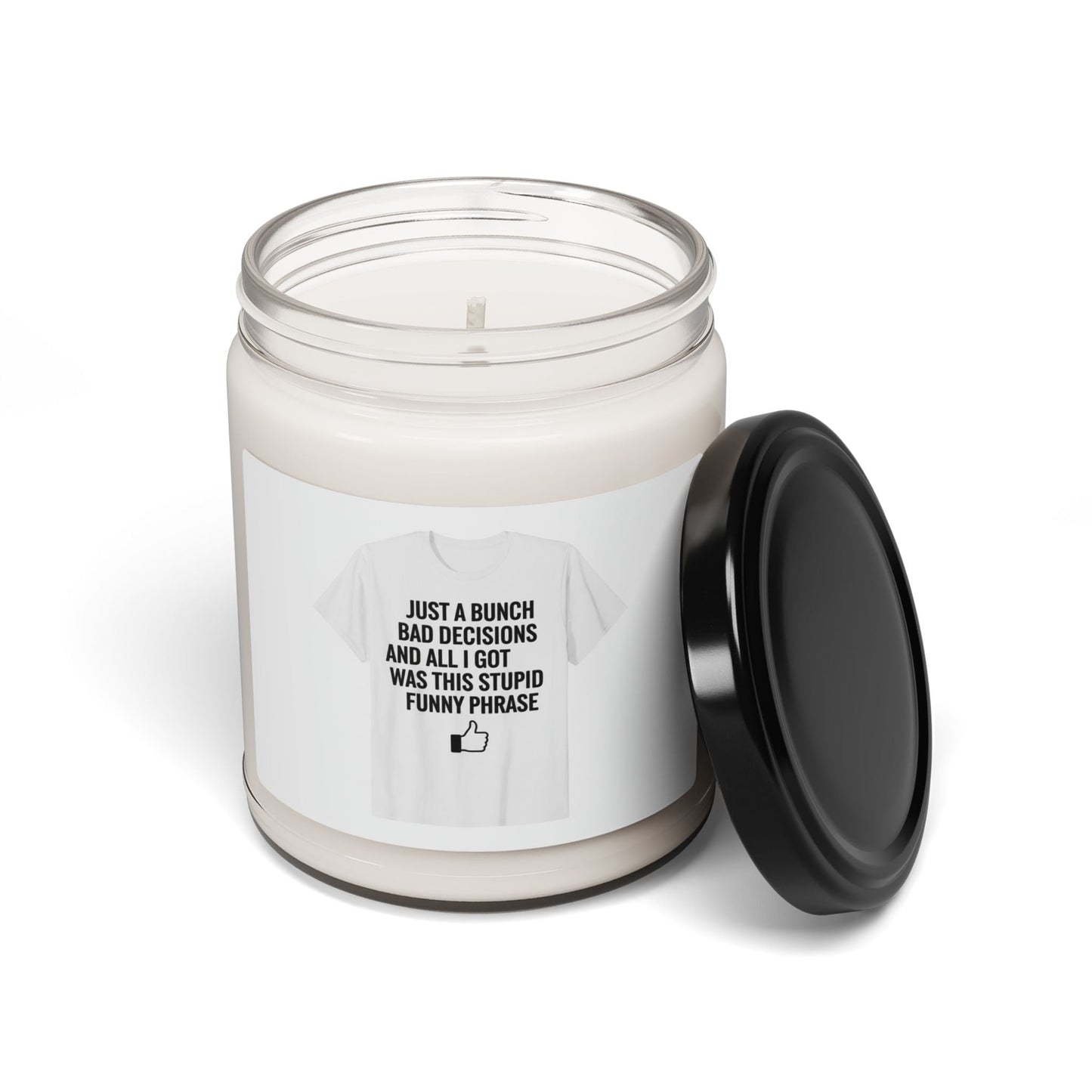 Self-Deprecating Quote Candle | Sarcastic Introvert Humor, Anxiety Humor Soy Candle