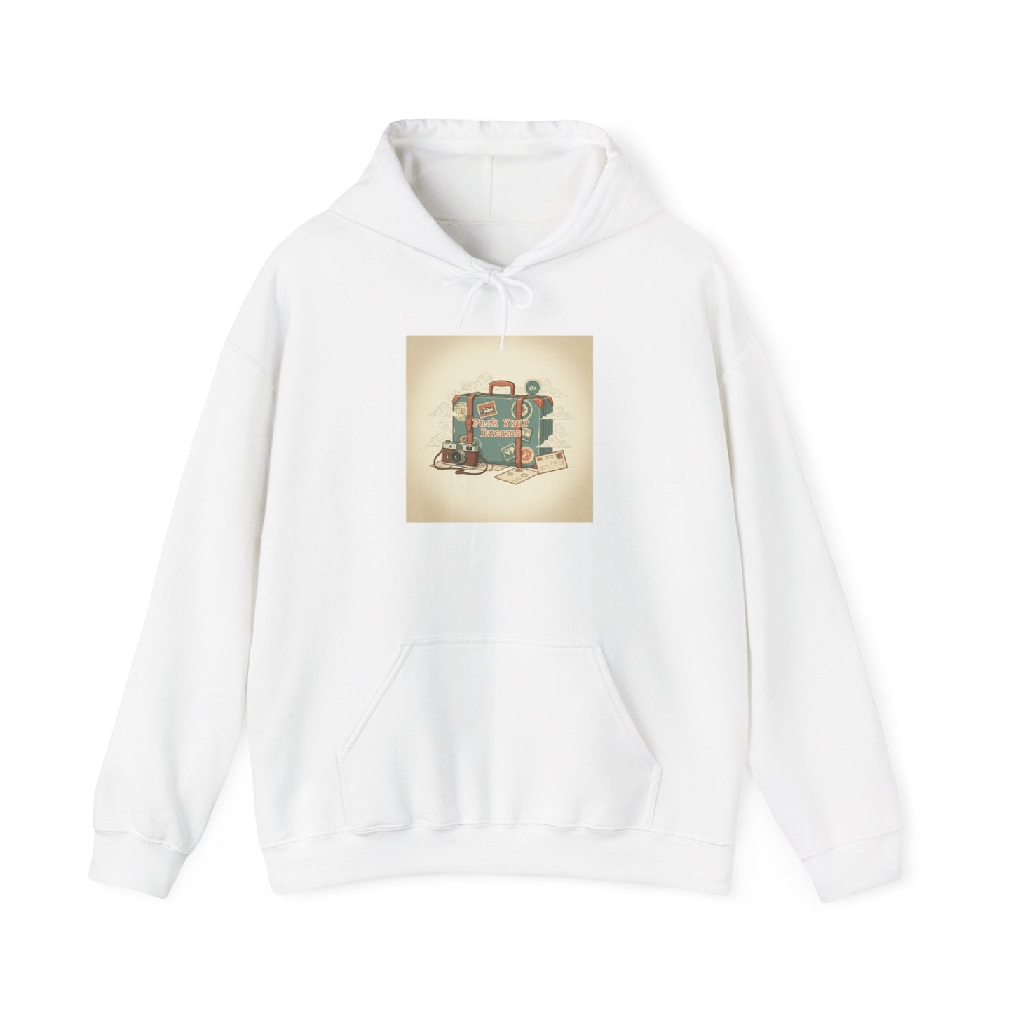 Vintage Passport Stamp Travel Hoodie | retro travel, wanderlust design