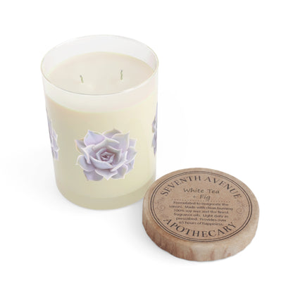 Echeveria Lilacina Succulent Soy Candle 11 oz – Three Scent Options
