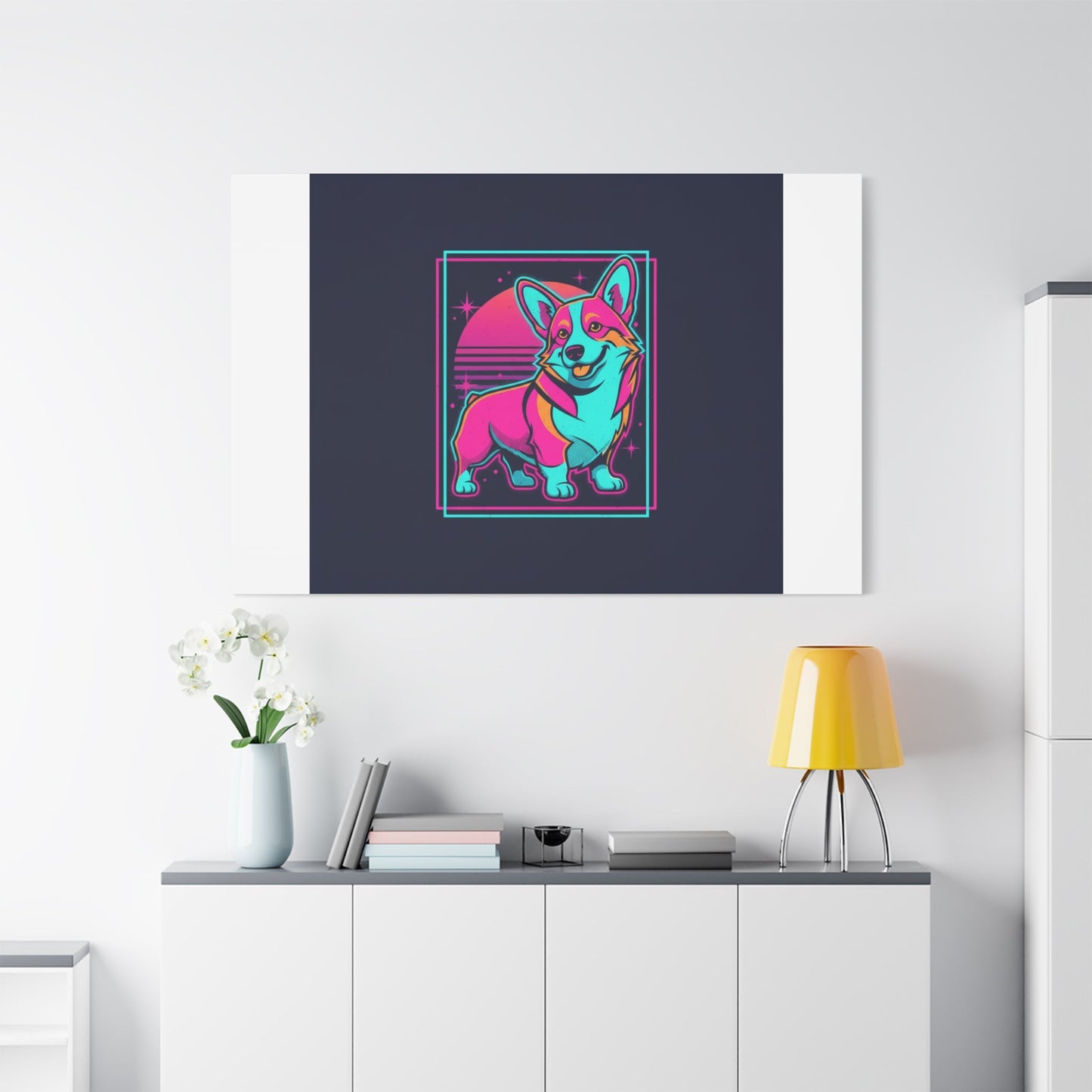 Platonic Love Corgi Canvas | Friendship Valentine, Galentine’s Wall Art