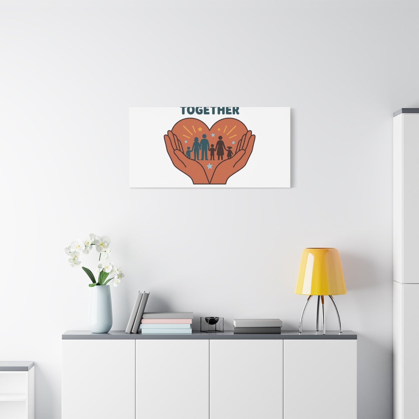 Families Belong Together Canvas | Family Unity, Bilingual Solidarity