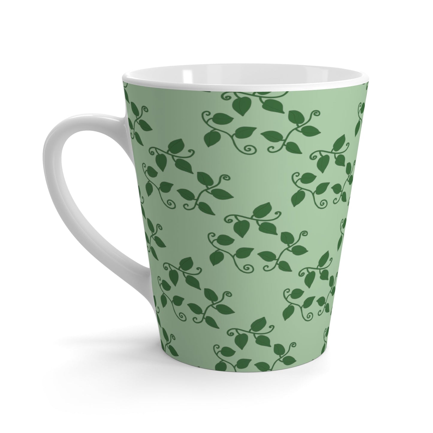 Pothos Pattern Ceramic Mug 12 oz