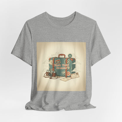 Retro Travel Postcard Tee | passport stamp, wanderlust design