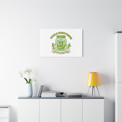 Pickle Everything! Matte Canvas | Brine Design, Pickle Lover Art