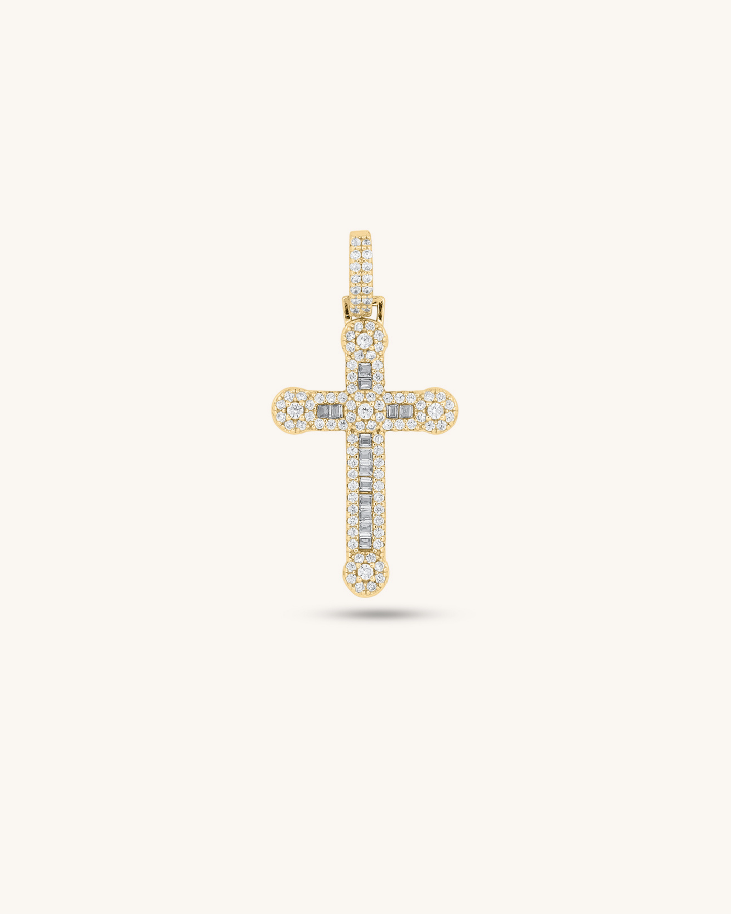Baguette Cross Pendant