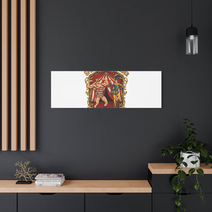 Spectacle of Wonder Circus Art Print, Canvas | Vintage Carnival Design