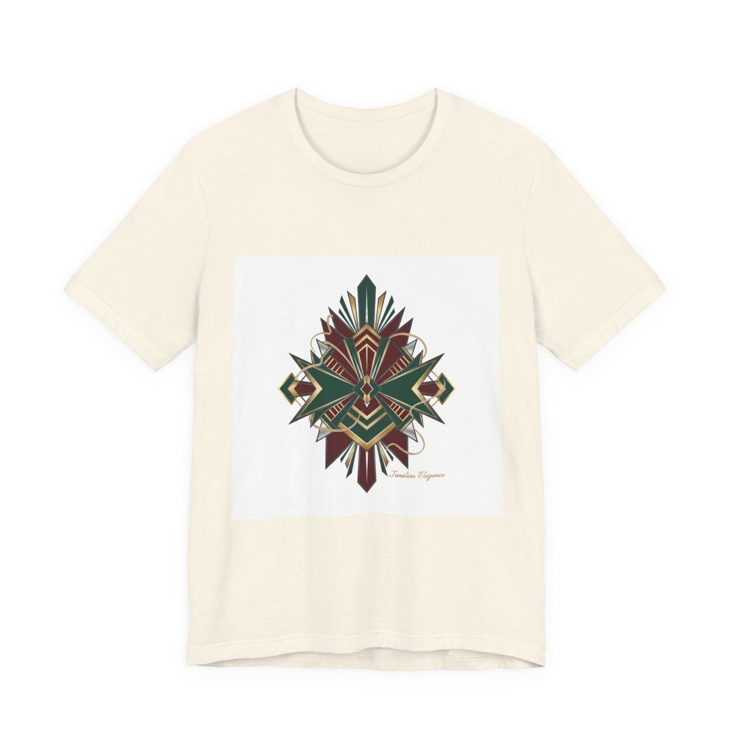"Timeless Elegance" Art Deco Geometric T-Shirt | Vintage Luxury Graphic Tee