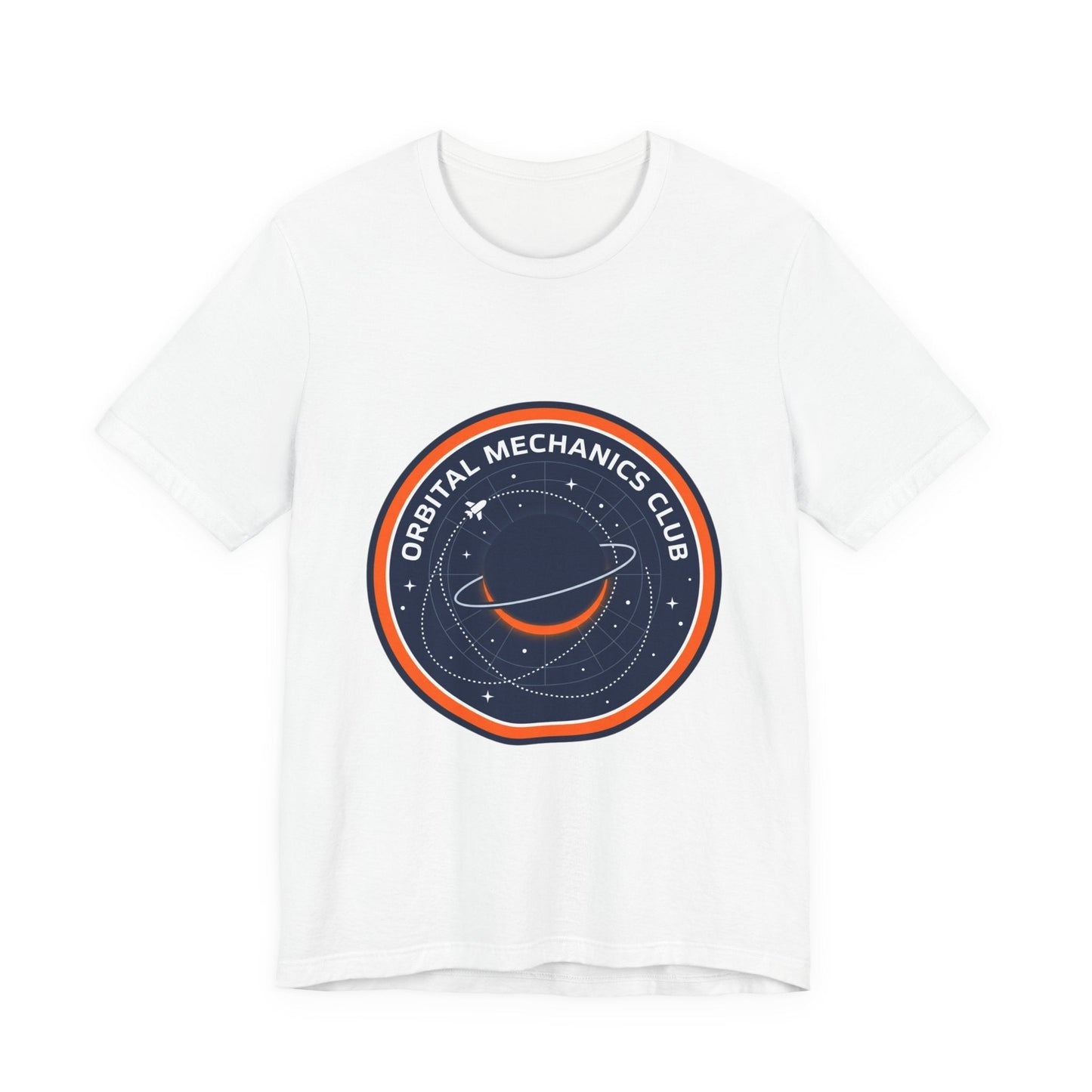 Orbital Mechanics Club Tee | mission patch, rocket science nerd