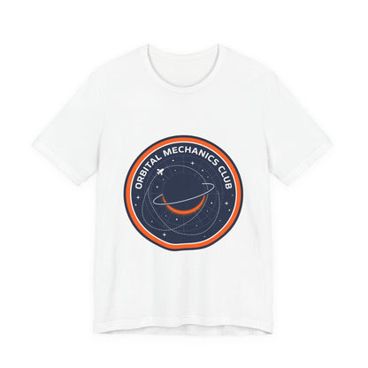 Orbital Mechanics Club Tee | mission patch, rocket science nerd