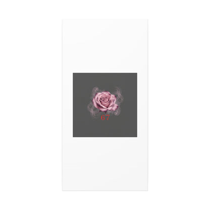 6 7 Valentine's Canvas | Viral Gothic Rose Wall Art | 6 7 Meaning Dark Romance