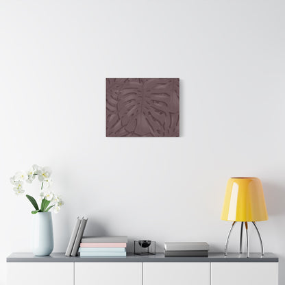 Merlot Monstera Canvas Print – Botanical Wall Art