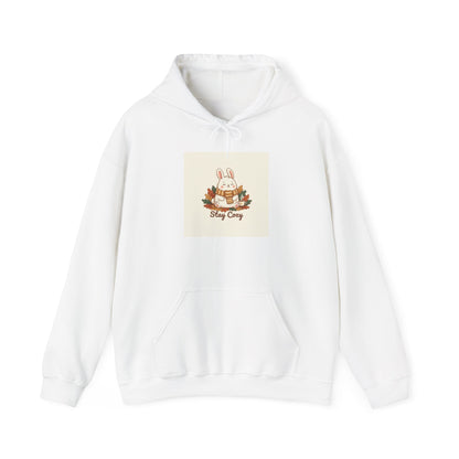 Cozy Bunny Winter Forest hoodie | cute animal illustration, cozy critter art